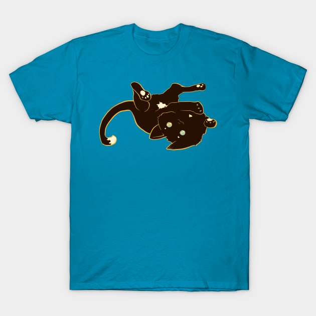 Shelter Cats - Chocolate Dot T-Shirt by FishWithATopHat